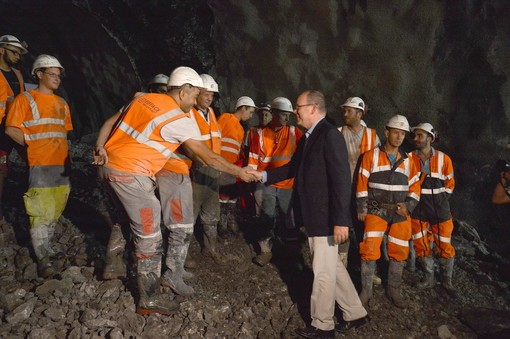 Alberto II ha innescato le mine per terminare il Tunnel Descendant a Monaco