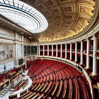 L'emiciclo dell'Assemblea Nazionale a Parigi