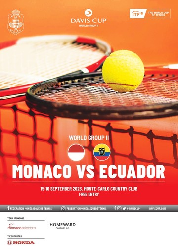 Tennis, al Country Club di Monte-Carlo per la prima volta la sfida di Coppa Davis Monaco-Ecuador