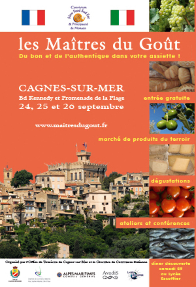 Cagnes-sur-Mer: e "les Maîtres du Goût". A settembre