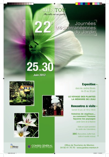 Journées Méditerranéennes du Jardin dal 25 al 30 giugno rendez vous a Mentone Journées Méditerranéennes du Jardin dal 25 al 30 giugno rendez vous a Mentone