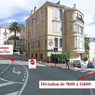 Lavori in boulevard Princesse Charlotte con deviazione al traffico