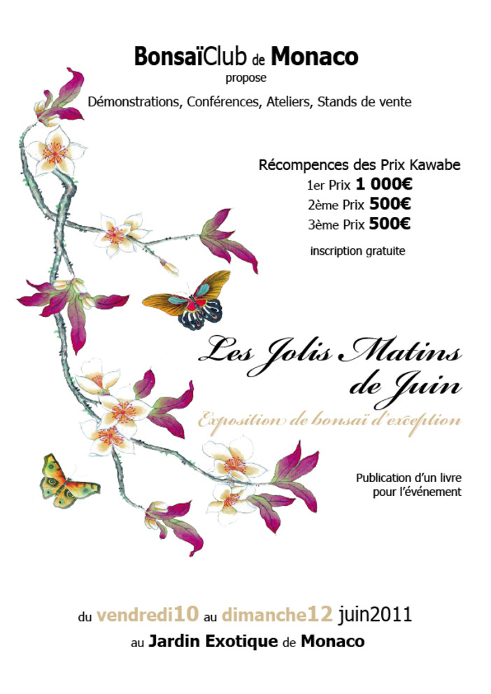 "Les Jolis Matins de Juin" la mostra del Bonsai Club di Monaco