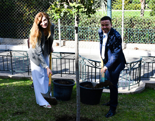 Marjorie Crovetto, Adjointe al Sindaco e Stéphane Valeri, Presidente-Délégué della Société des Bains de Mer de Monte-Carlo.
