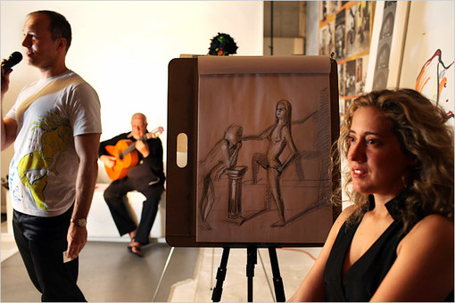 Caroline Bergonzi sulla destra - Photo Copyright Richard Perry/The New York Times Caroline Bergonzi sulla destra - Photo Copyright Richard Perry/The New York Times