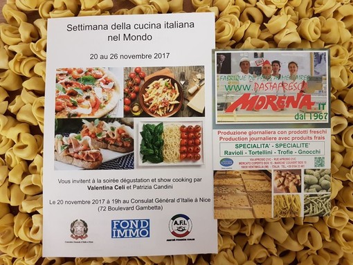 All'apertura della settimana della cucina italiana nel mondo di questa sera a Nizza grandi protagonisti i cappelletti di Ramon Bruno, presidente Agroalimentare CNA Imperia