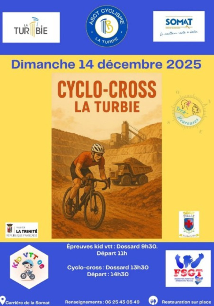 Cyclo-Cross di La Turbie, una giornata di sport in natura alla Carrière de la Somat: domenica 14 dicembre 2025.