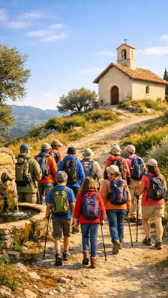 Sabato 28 febbraio: giornata di escursione e riflessione con partenza da Fontvieille e meta alla Chapelle Sainte-Marguerite di Le Broc.