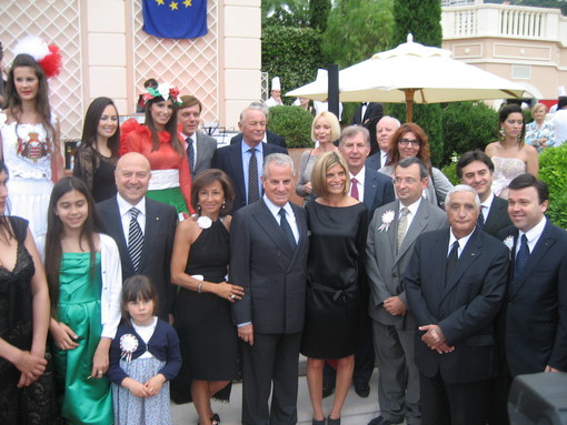 Da sinistra l'Ambasciatore Antonio Morabito, Maria Teresa Verda Scajola, l'On Claudio Scajola ed il Sottosegretario alla Presidenza del Consiglio Laura Ravetto