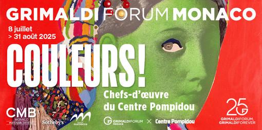 Al Grimaldi Forum di Monaco l’estate si tinge di arte: arriva “Couleurs!” in collaborazione con il Centre Pompidou Al Grimaldi Forum di Monaco l’estate si tinge di arte: arriva “Couleurs!” in collaborazione con il Centre Pompidou