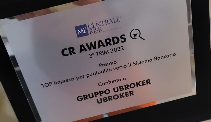 uBroker tra le 100 aziende nazionali premiate per affidabilità bancaria e creditizia uBroker tra le 100 aziende nazionali premiate per affidabilità bancaria e creditizia