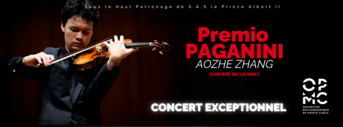 Concerto con Aozhe Zhang, vincitore del 58° Premio Paganini.