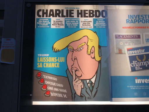 Donald Trump impazza anche nella copertina di Charlie Hebdo