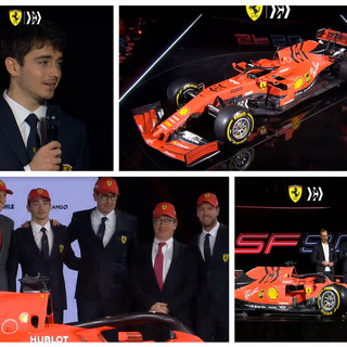 Formula 1. Tolto il velo alla nuova Ferrari, la prima da pilota ufficiale del monegasco Charles Leclerc