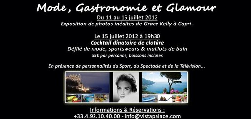 &quot;Mode, Gastronomie et Glamour&quot; volge al termine al Vista Beach di Roquebrune Cap-Martin