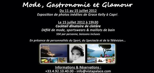"Mode, Gastronomie et Glamour" volge al termine al Vista Beach di Roquebrune Cap-Martin