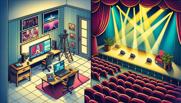 Come la tecnologia sta cambiando l'intrattenimento per adulti: un confronto tra webcam dal vivo e spettacoli tradizionali