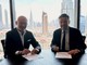 La firma a Dubai dell'accordo tra Ferit F. Sahenk, Presidente e CEO del gruppo DOGUS e Stéphane Valeri, Presidente-Delegato del gruppo Monte-Carlo Société des Bains de Mer - @montecarlosbm