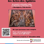 Un ritiro spirituale intitolato &quot;Alla Radice della Nostra Missione: Gli Atti degli Apostoli&quot;, presso la Villa Sorriso a Bordighera.