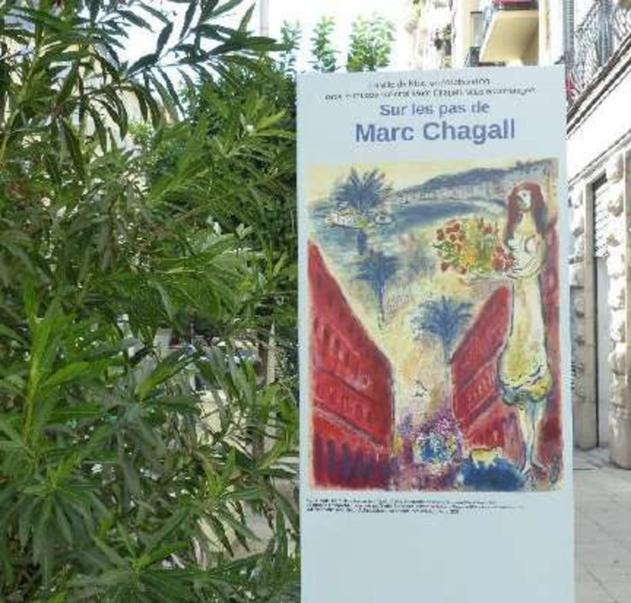“Sur les pas de Marc Chagall”, percorso urbano a Nizza dedicato ai luoghi legati alla vita dell’artista.