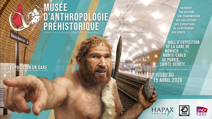 Il Musée d’Anthropologie Préhistorique di Monaco porta la preistoria direttamente nella stazione di Monaco-Monte-Carlo, con un’esposizione gratuita e aperta a tutti Il Musée d’Anthropologie Préhistorique di Monaco porta la preistoria direttamente nella stazione di Monaco-Monte-Carlo, con un’esposizione gratuita e aperta a tutti