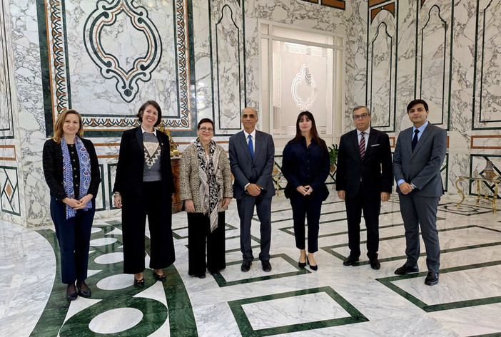 Momento di incontro tra la delegazione monegasca e i partner locali impegnati in progetti di formazione professionale in Tunisia ©DR