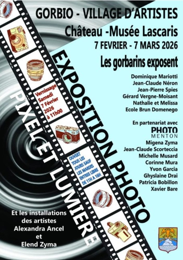 «Pixel et Lumière» al Château‑Musée Lascaris ©Comune di Gorbio