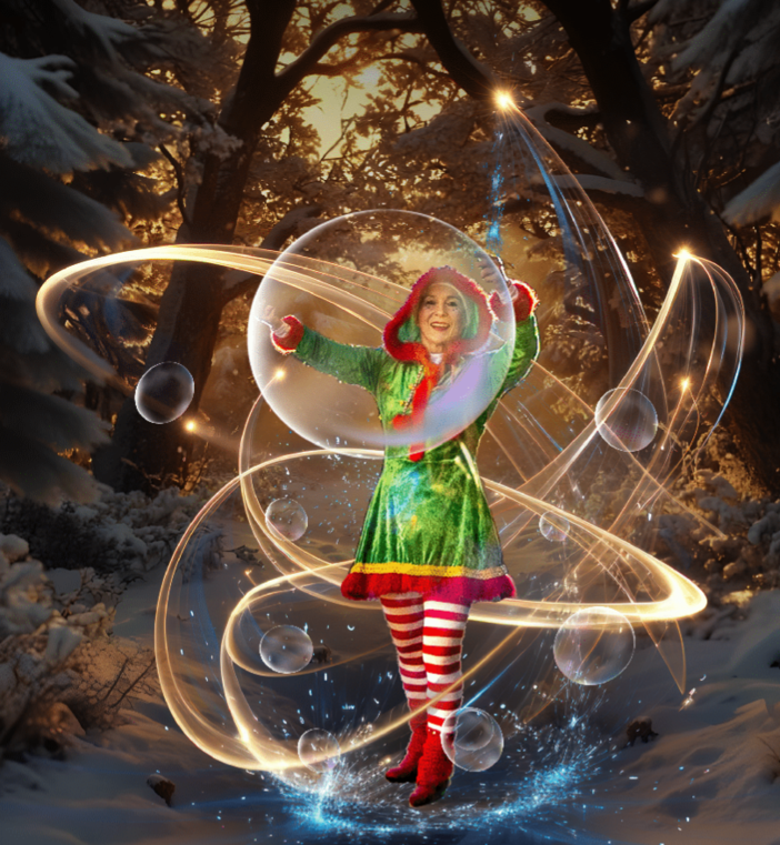 “Bulline, la fée aux bulles magiques”: uno spettacolo natalizio per bambini a Mentone ©Eklabul “Bulline, la fée aux bulles magiques”: uno spettacolo natalizio per bambini a Mentone ©Eklabul