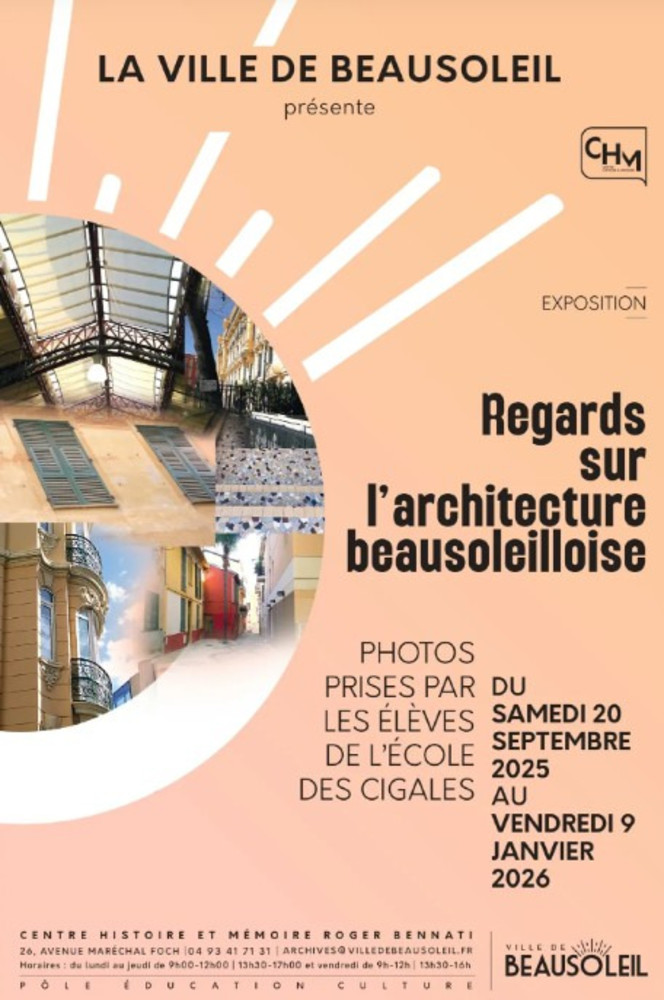 Mostra “Regards sur l’architecture beausoleilloise” © Ville de Beausoleil