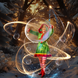 “Bulline, la fée aux bulles magiques”: uno spettacolo natalizio per bambini a Mentone ©Eklabul