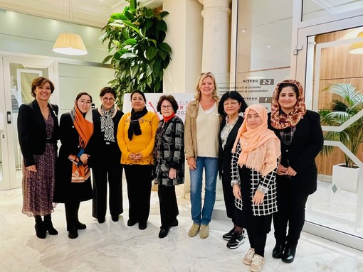 La delegazione di donne afghane ricevuta in Principato (Foto DR)