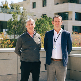 Alain Melkonian con Christophe Uhring