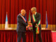 Il sindaco di Mentone Yves Juhel (a sx) con il primo cittadino di Sanremo Alberto Biancheri