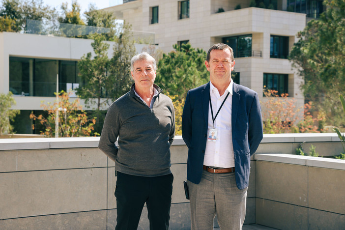 Alain Melkonian con Christophe Uhring Alain Melkonian con Christophe Uhring