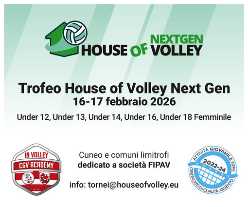 Al via la 1ª edizione di “House of Volley NextGen”: ospite internazionale il Barça Al via la 1ª edizione di “House of Volley NextGen”: ospite internazionale il Barça