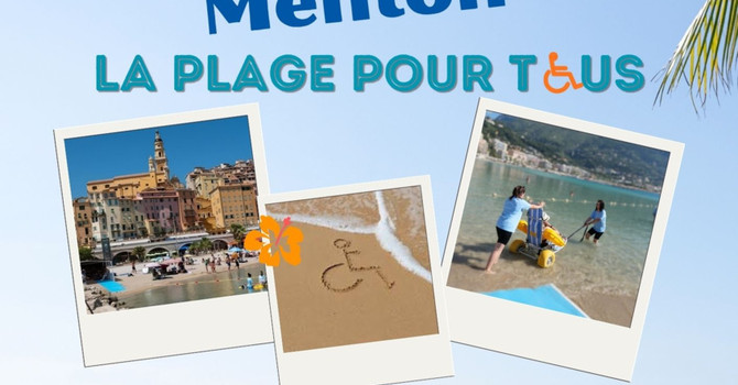 Mentone, dal 1° luglio torna alle Sablettes Handiplage, il servizio che facilita l’accesso al mare alle persone con disabilità