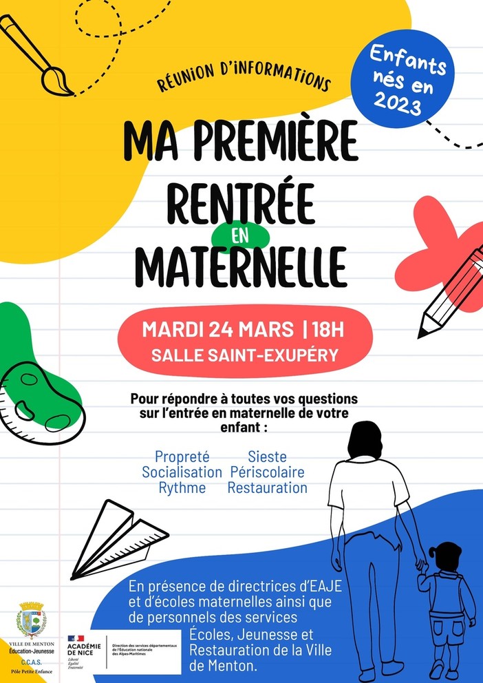 "Ma première rentrée en maternelle": martedì 24 marzo 2026.