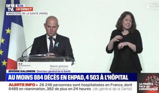 Jérôme Salomon, directeur général de la Santé ieri sera in conferenza stampa