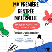 "Ma première rentrée en maternelle": martedì 24 marzo 2026.