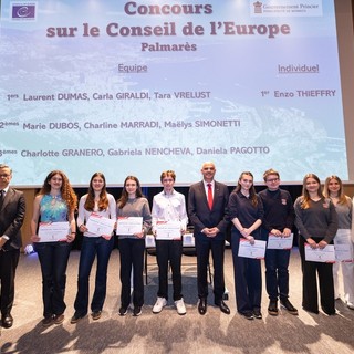 Incontro di Alain Berset – Segretario Generale del Consiglio d’Europa – con gli studenti delle scuole superiori di Monaco. © Direzione della Comunicazione – Manuel Vitali