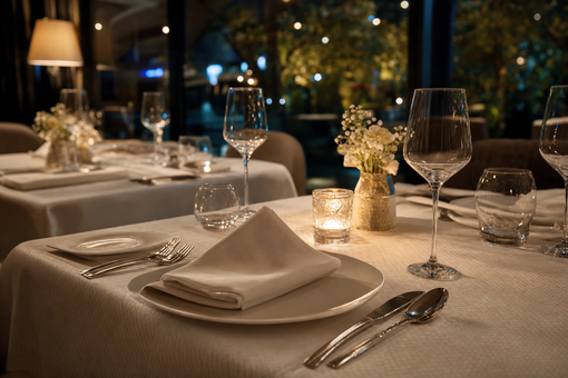Il tovagliato diventa parte dell’immagine del ristorante, tra comfort visivo e praticità operativa Il tovagliato diventa parte dell’immagine del ristorante, tra comfort visivo e praticità operativa