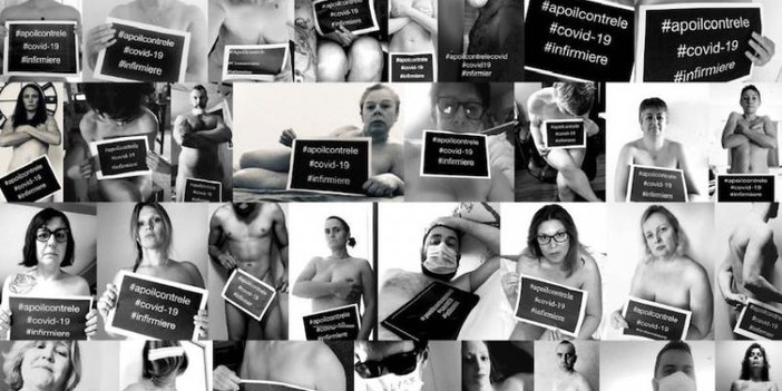 #apoilcontrele © A poil contre le Covid-19 (twitter)