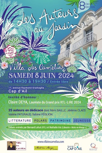A Villa Les Camélias di Cap d'Ail appuntamento con la cultura: c'è "Autori in giardino" A Villa Les Camélias di Cap d'Ail appuntamento con la cultura: c'è "Autori in giardino"