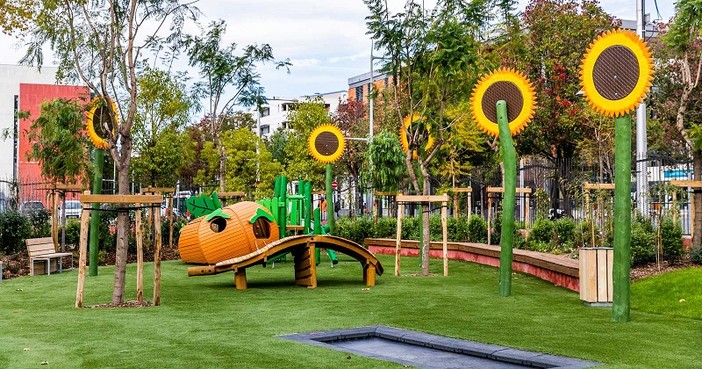 L'attuale Jardin St Jean Angely a Nizza