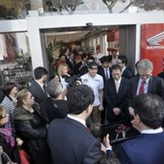 Jack Miller inaugura la sede Honda a Roma. Per il pilota del team di Monaco adesso è tempo di GP1 in Qatar