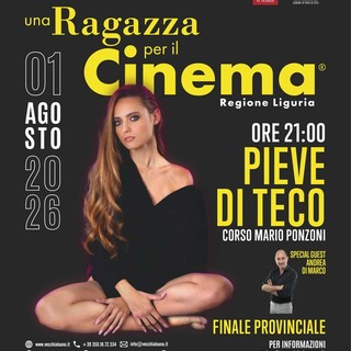 “Una Ragazza per il Cinema 2026” parte da Pieve di Teco: al via la stagione dei talenti in Liguria