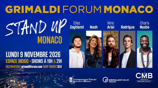 “Stand Up Monaco”, cinque comici francesi sul palco del Grimaldi Forum “Stand Up Monaco”, cinque comici francesi sul palco del Grimaldi Forum