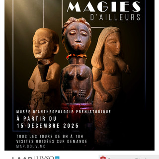 Nuova esposizione “Magies d’ailleurs” al Museo di Antropologia Preistorica di Monaco, dal 15 dicembre 2025