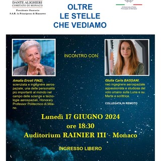 Associazione Dante Alighieri di Monaco, un viaggio scientifico con la conferenza "Oltre le stelle che vediamo"