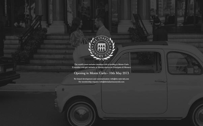Apre a Montecarlo The Italian Luxury Club, prevista la presenza di SAS Alberto II Apre a Montecarlo The Italian Luxury Club, prevista la presenza di SAS Alberto II